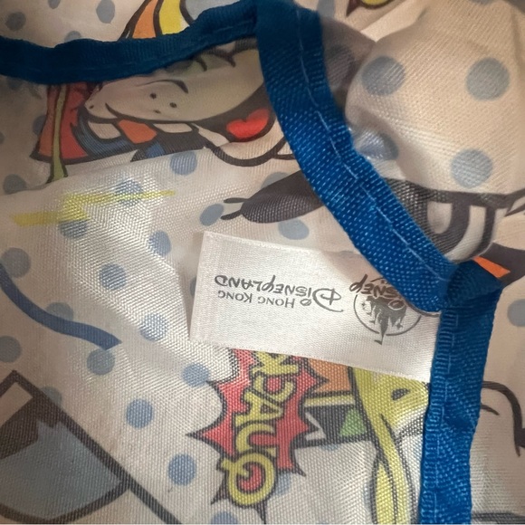 Disney parks Hong Kong bag Donald Duck blue white multicolor lightweight duffle - Picture 6 of 6